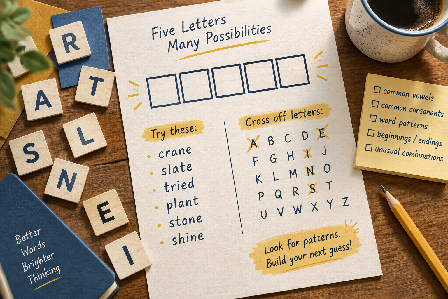 A clean word-game practice sheet