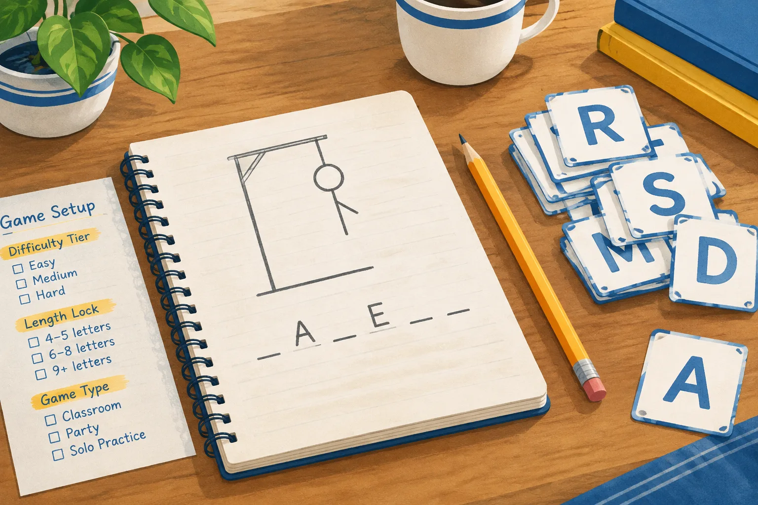 An open notebook