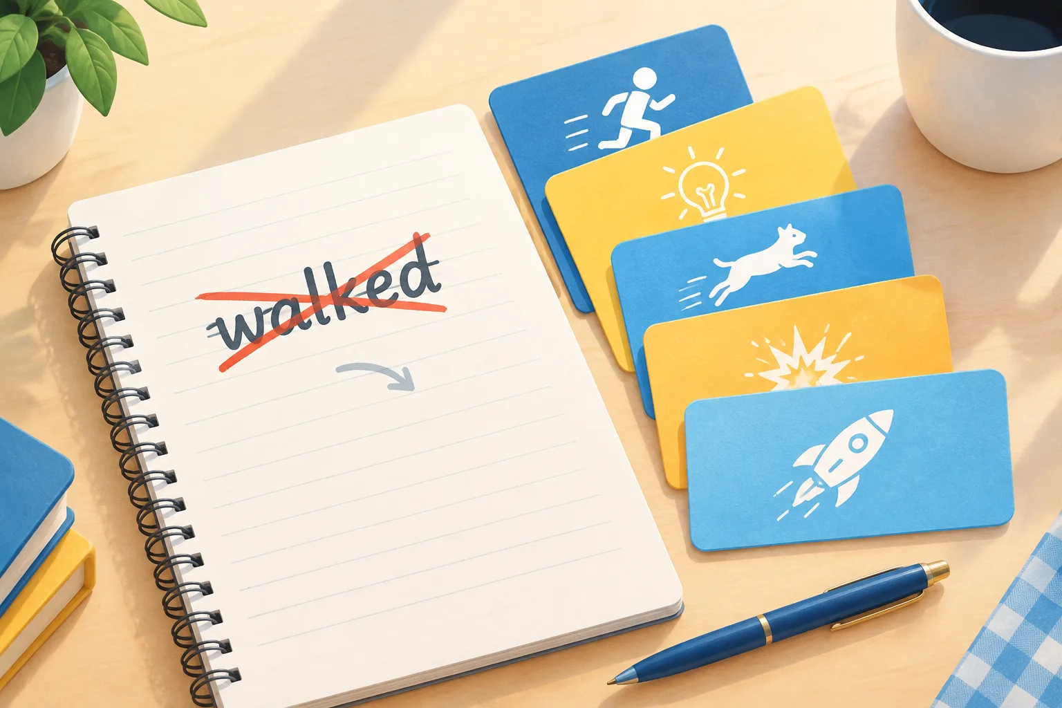 Editorial illustration of a notebook page